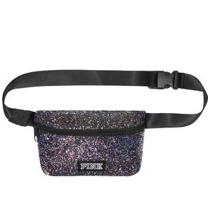 Pink Victoria's Secret Glitter Embellished Bum Bag